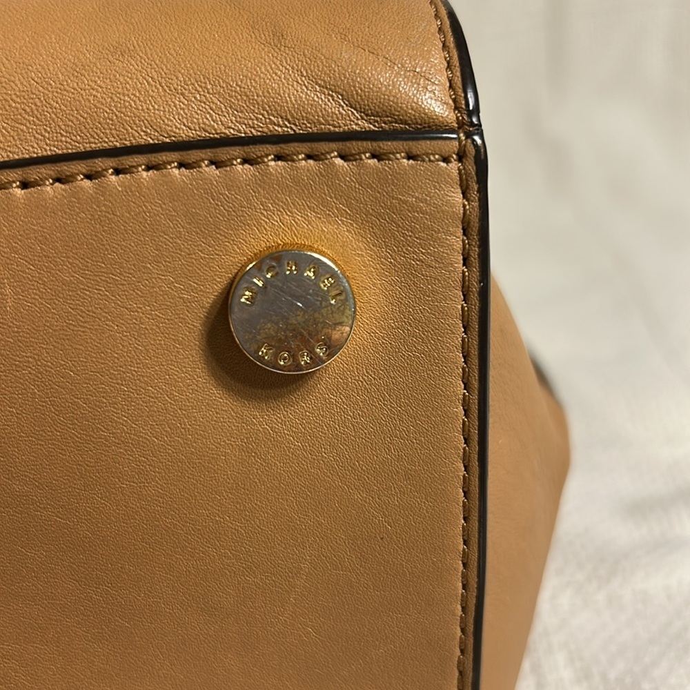 Michael Kors Hamilton Traveler Leather Satchel - Picture 8 of 16